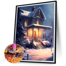 Load image into Gallery viewer, Diamond Painting - Full Round - Snow cabin (30*40CM)
