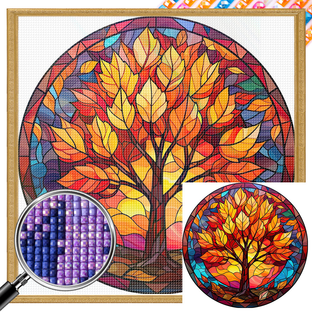 AB Diamond Painting - Full Square - autumn maple leaves (30x30CM)