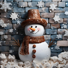 Load image into Gallery viewer, Diamond Painting - Full Round - Smiling snowman (30*30CM)
