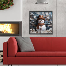 Load image into Gallery viewer, Diamond Painting - Full Round - Smiling snowman (30*30CM)
