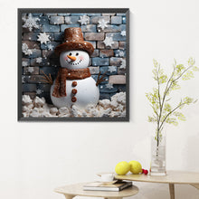 Load image into Gallery viewer, Diamond Painting - Full Round - Smiling snowman (30*30CM)

