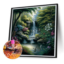 Load image into Gallery viewer, Diamond Painting - Full Round - secluded forest lake (30*30CM)
