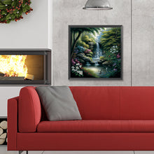 Load image into Gallery viewer, Diamond Painting - Full Round - secluded forest lake (30*30CM)
