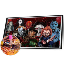 Load image into Gallery viewer, Diamond Painting - Full Round - halloween scary characters (70*40CM)

