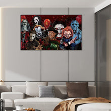 Load image into Gallery viewer, Diamond Painting - Full Round - halloween scary characters (70*40CM)
