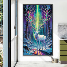 Load image into Gallery viewer, AB Diamond Painting - Full Square - Christmas Aurora Elk (40*70CM)
