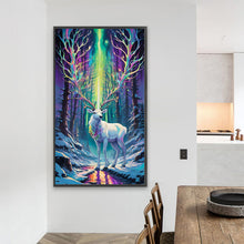 Load image into Gallery viewer, AB Diamond Painting - Full Square - Christmas Aurora Elk (40*70CM)
