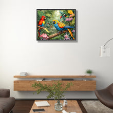 Load image into Gallery viewer, Diamond Painting - Full Round - parrot bird in forest (50*40CM)
