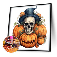 Load image into Gallery viewer, Diamond Painting - Full Round - pumpkin skull (30*30CM)
