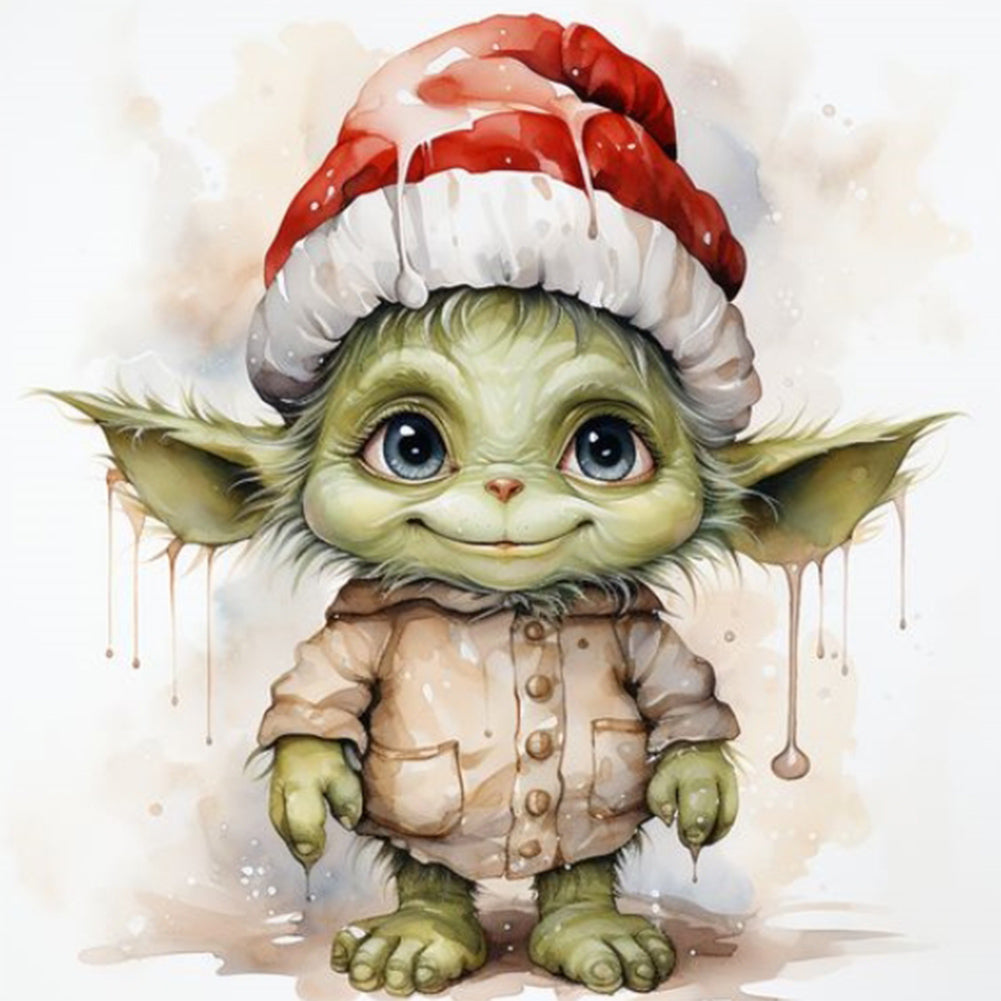 Diamond Painting - Full Round - little yoda (30*30CM)