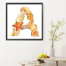 Load image into Gallery viewer, Diamond Painting - Full Round - beach letter A (30*30CM)
