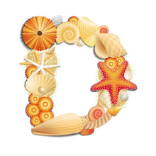 Load image into Gallery viewer, Diamond Painting - Full Round - beach letter D (30*30CM)
