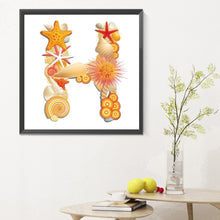 Load image into Gallery viewer, Diamond Painting - Full Round - Beach letter H (30*30CM)
