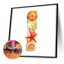 Load image into Gallery viewer, Diamond Painting - Full Round - Beach letter I (30*30CM)

