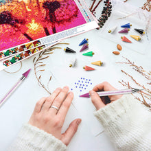 Load image into Gallery viewer, Diamond Painting Pens Double Heads Glue Point Drill Pen for Nail Art Rhinestones

