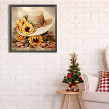 Load image into Gallery viewer, Diamond Painting - Full Square - sunflower hat (30*30CM)
