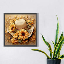 Load image into Gallery viewer, Diamond Painting - Full Square - sunflower hat (30*30CM)
