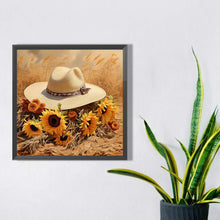 Load image into Gallery viewer, Diamond Painting - Full Square - sunflower hat (30*30CM)
