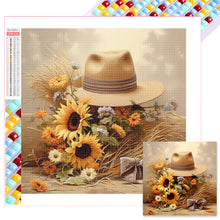 Load image into Gallery viewer, Diamond Painting - Full Square - sunflower hat (30*30CM)
