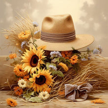 Load image into Gallery viewer, Diamond Painting - Full Square - sunflower hat (30*30CM)
