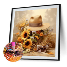 Load image into Gallery viewer, Diamond Painting - Full Square - sunflower hat (30*30CM)
