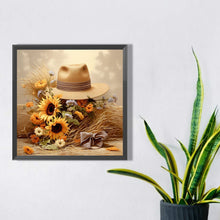 Load image into Gallery viewer, Diamond Painting - Full Square - sunflower hat (30*30CM)
