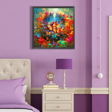 Load image into Gallery viewer, Diamond Painting - Full Round - Oil butterflies and flowers (40*40CM)
