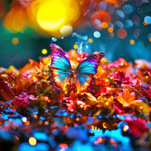 Load image into Gallery viewer, Diamond Painting - Full Round - Oil painting single butterfly (40*40CM)
