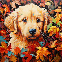 Load image into Gallery viewer, Diamond Painting - Full Round - maple leaf dog (40*40CM)
