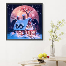 Load image into Gallery viewer, Diamond Painting - Full Round - Snow cabin (30*30CM)
