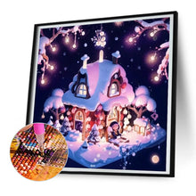 Load image into Gallery viewer, Diamond Painting - Full Round - Snow cabin (30*30CM)
