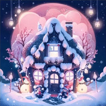 Load image into Gallery viewer, Diamond Painting - Full Round - Snow cabin (30*30CM)
