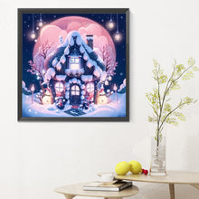 Load image into Gallery viewer, Diamond Painting - Full Round - Snow cabin (30*30CM)

