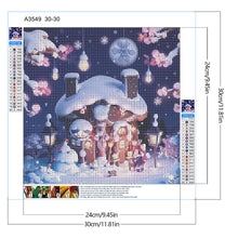 Load image into Gallery viewer, Diamond Painting - Full Round - Snow cabin (30*30CM)
