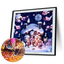 Load image into Gallery viewer, Diamond Painting - Full Round - Snow cabin (30*30CM)
