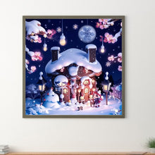Load image into Gallery viewer, Diamond Painting - Full Round - Snow cabin (30*30CM)
