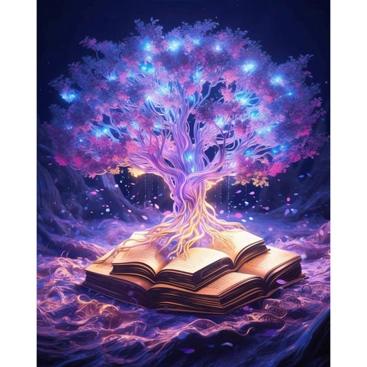 AB Diamond Painting - Full Round - four seasons tree (40*50CM)