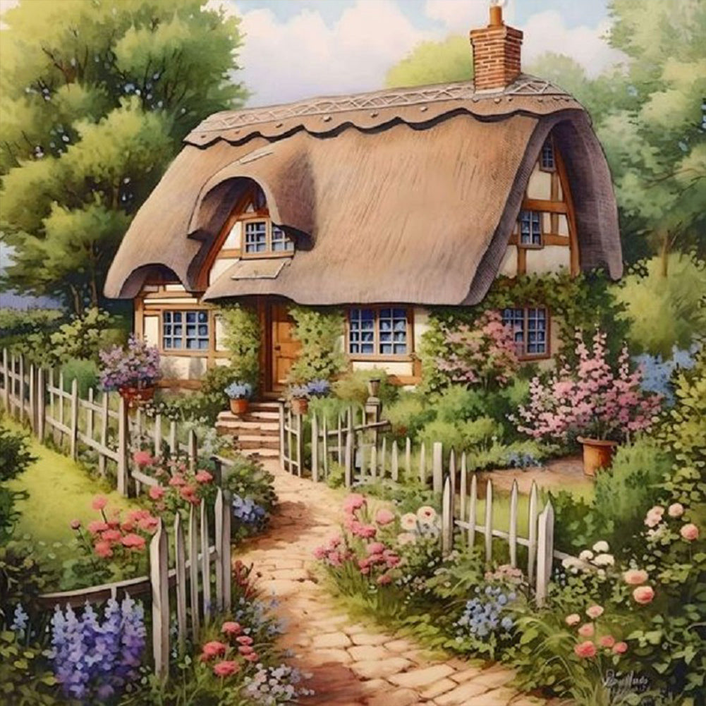 Diamond Painting - Full Round - country house (30*30CM)