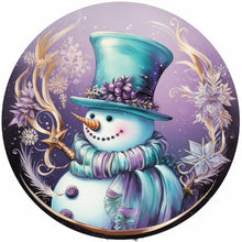 Load image into Gallery viewer, Diamond Painting - Full Round - Round sign Christmas snowman (30*30CM)
