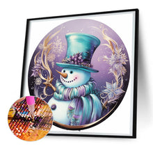 Load image into Gallery viewer, Diamond Painting - Full Round - Round sign Christmas snowman (30*30CM)
