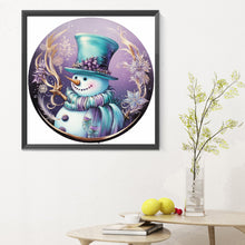 Load image into Gallery viewer, Diamond Painting - Full Round - Round sign Christmas snowman (30*30CM)
