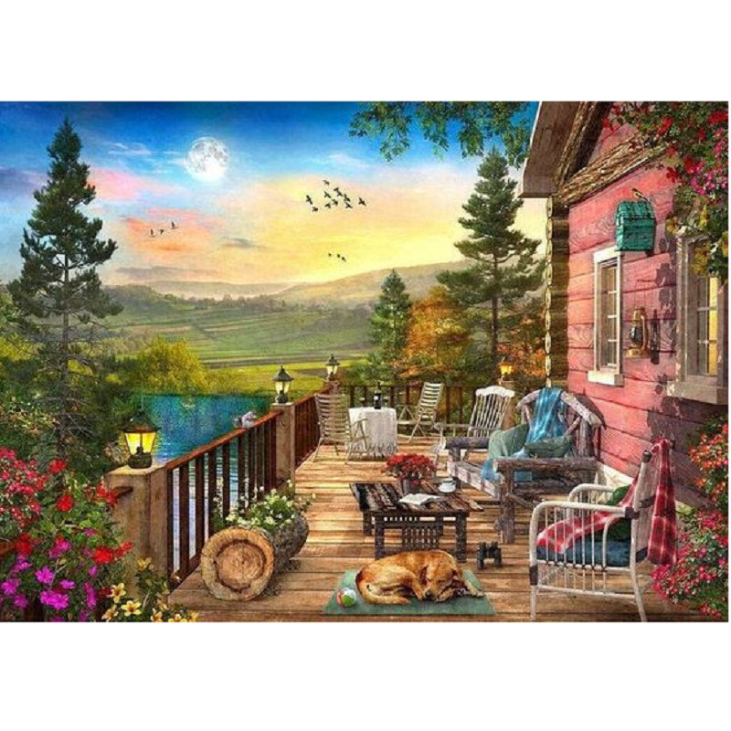 Diamond Painting - Full Square - country house (40*30CM)