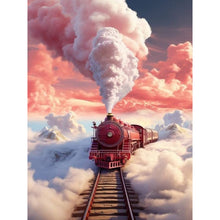Load image into Gallery viewer, Diamond Painting - Full Round - Cloud and fog train (30*40CM)
