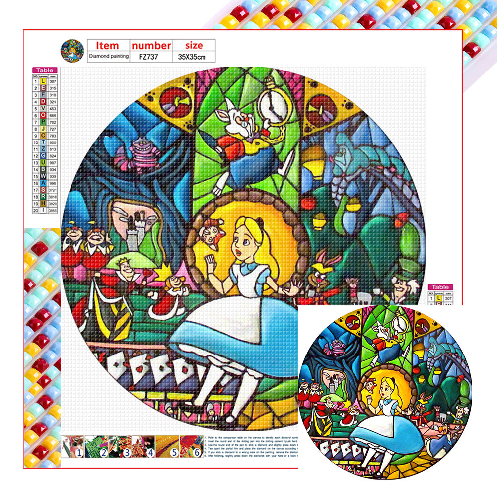 Diamond Painting - Full Square - Alice in Wonderland (35*35CM)