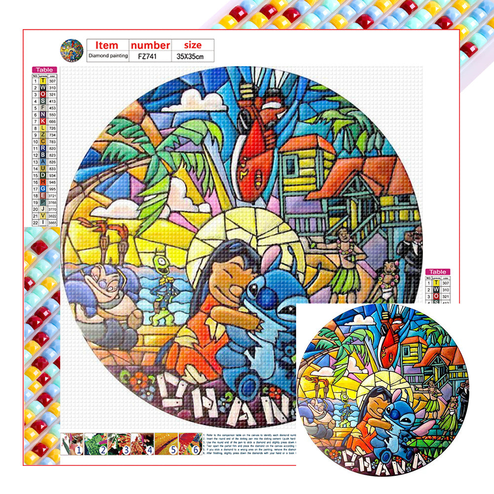 Diamond Painting - Full Square - Lilo & Stitch (35*35CM)