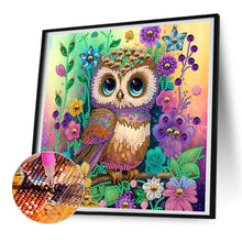 Load image into Gallery viewer, Diamond Painting - Partial Special Shaped - owl (30*30CM)
