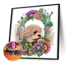 Load image into Gallery viewer, Diamond Painting - Partial Special Shaped - garland little hedgehog (30*30CM)
