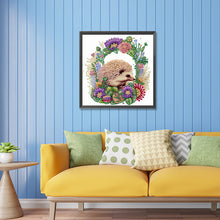 Load image into Gallery viewer, Diamond Painting - Partial Special Shaped - garland little hedgehog (30*30CM)
