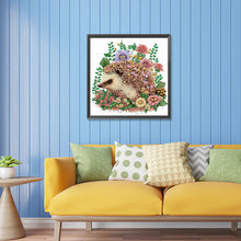 Load image into Gallery viewer, Diamond Painting - Partial Special Shaped - garland little hedgehog (30*30CM)
