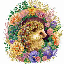 Load image into Gallery viewer, Diamond Painting - Partial Special Shaped - garland little hedgehog (30*30CM)
